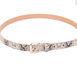 Snake skin belt
